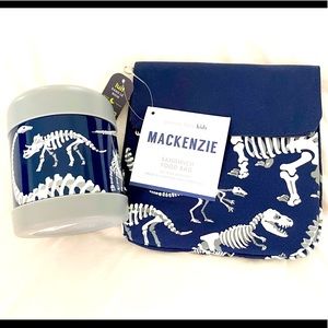 Dino Glow-In-The-Dark Lunch Set personalized